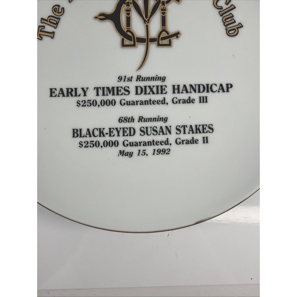 Jocky Club Plate Early Times Dixie Handicap/ Black-Eyed Susan Stakes Collector - Picture 6 of 8